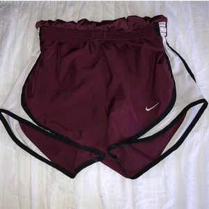 Maroon Nike shorts
